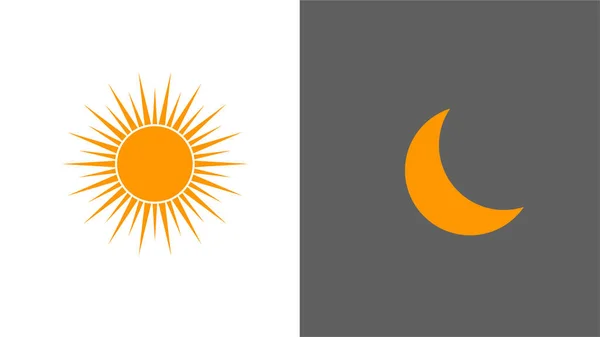 Illustration Dag Och Natt Dag Natt Koncept Sol Och Måne — Stockfoto