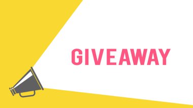 Konuşma baloncuğu illüstrasyonlu megafon 