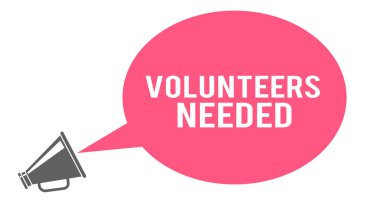 Gönüllülerle megafon yapmak için konuşma baloncuğu çizimi gerekiyordu 