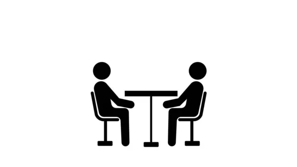 Business meeting illustration on white background