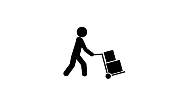 Tourist Man Suitcase Illustration — Stock Photo, Image