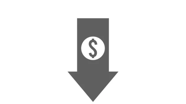 Pengar Förlora Begreppet Illustration Vit Bakgrund — Stockfoto