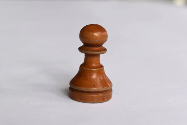 Πιόνι Σκακιού Απομονωμένο Λευκό Φόντο — Φωτογραφία Αρχείου