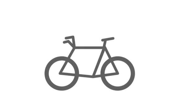 Icono Bicicleta Sobre Fondo Blanco Ilustración — Foto de Stock