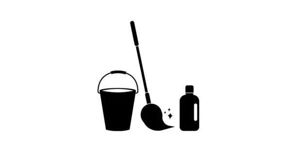 Cleaning Service Icon Symbol Illustration — Stock Photo, Image