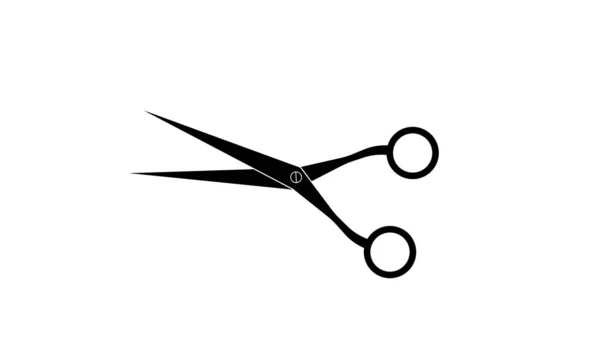Scissors White Background Black Color — Stock Photo, Image