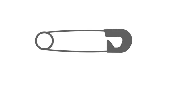 Safety Pin Clothes Doodle Icon — Stock Photo, Image