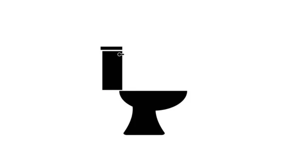 Commode Toalett Ikon Logotyp Illustration — Stockfoto