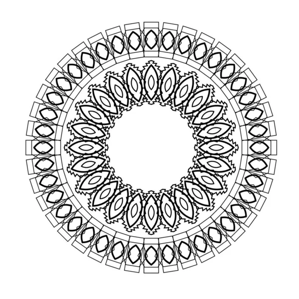 Diseño Mandala Para Decoración Obras Arte Libro Para Colorear Incluso — Foto de Stock