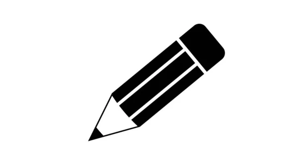 Pencil Icon Illustration White Background — Stock Photo, Image