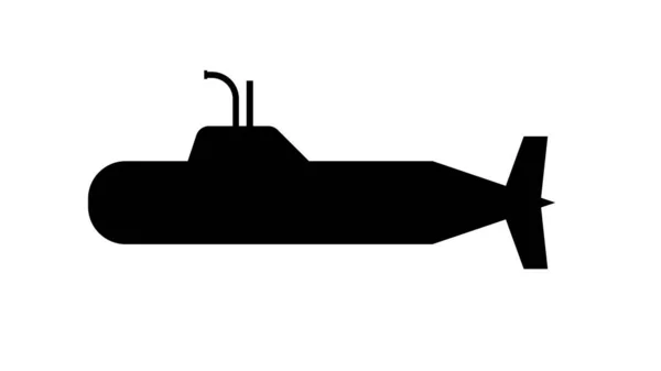 Submarine Solid Icon Warship Transport Symbol — Stock Photo, Image