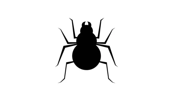 Spider Icon Flat Style Illustration — Stock Photo, Image