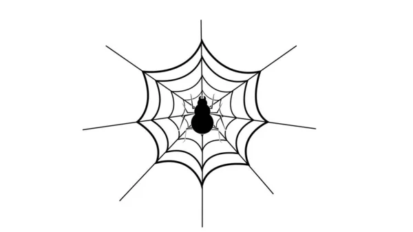 Spiderikon Platt Stil Illustration — Stockfoto