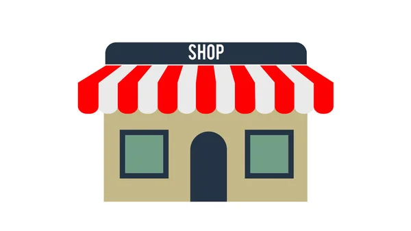 Laden Symbol Laden Isoliert Shopping Illustration — Stockfoto