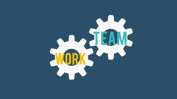 Teamwork Concept Banner Kan Gebruikt Worden Voor Webbanner Illustratie — Stockfoto