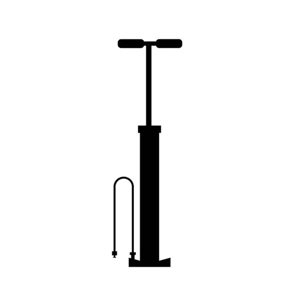 Bicyklové Čerpadlo Plochá Ikona Ilustrace — Stock fotografie