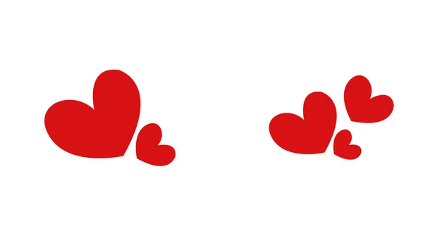 Liebe Ikone Symbol Illustration Design Rotes Logo — Stockfoto