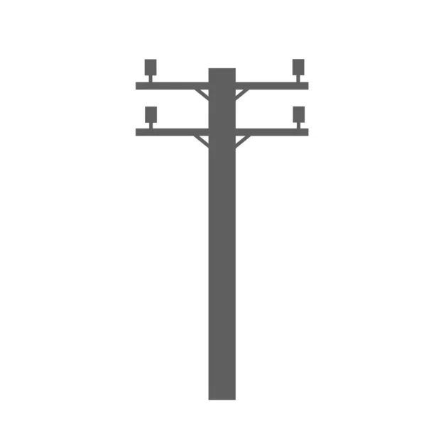Ілюстрація Електричної Вежі Білому Тлі — стокове фото