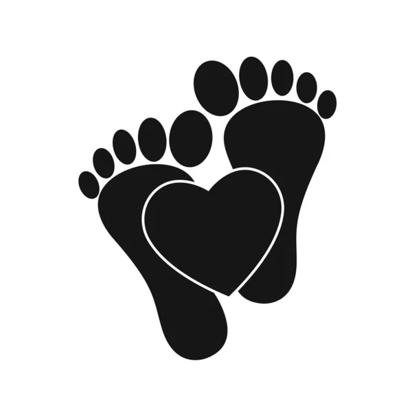 Illustration Man Footprints Trace Symbol — Stock Photo, Image