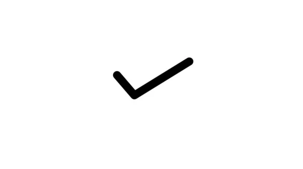Spunta Segno Icona Illustrazione Tick Symbol — Foto Stock