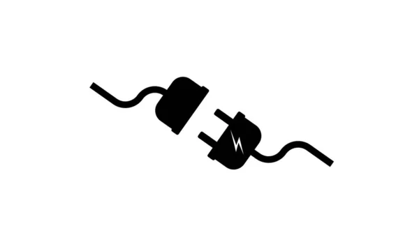 Ηλεκτρικό Plug Socket Αποσυνδεδεμένο Επίπεδη Γραμμή Μινιμαλιστικό Σχεδιασμό 404 Σφάλμα — Φωτογραφία Αρχείου