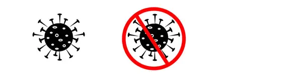Conjunto Simple Iconos Relacionados Con Protección Contra Coronavirus Contiene Iconos — Foto de Stock