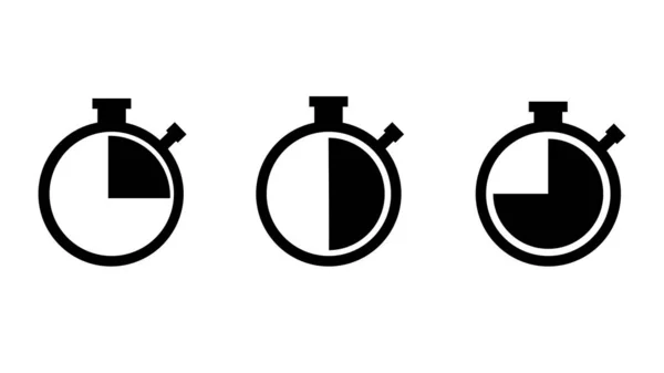 Timers Icon White Background Isolated Set Elements Time Timer — Stock Photo, Image