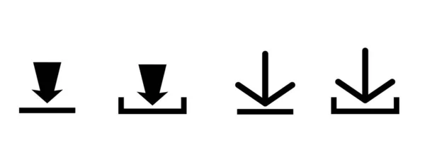 다운로드 아이콘 인터페이스 일러스트 업로드 로고나 — 스톡 사진