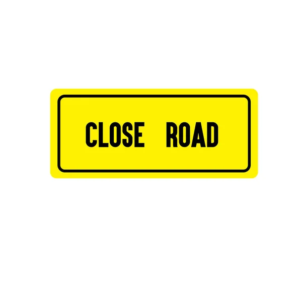 Straßensperrung Verkehrszeichen — Stockfoto
