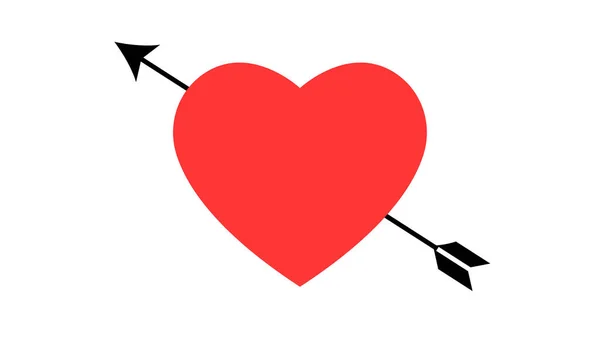 Символ Серця Встановлений День Святого Валентина Приклад — стокове фото
