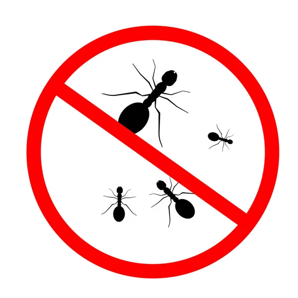 Illustration Ingen Myra Tecken Symbol Insektsförbudsskylt — Stockfoto