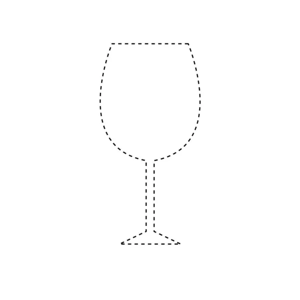 Εικόνα Συμβόλων Εικονιδίων Κρασιού Λευκό Φόντο — Φωτογραφία Αρχείου