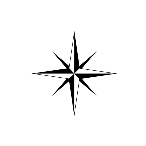 Projekt Ilustracji Ikony Symbolu Kompasu — Zdjęcie stockowe