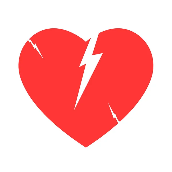 Roter Herzschmerz Gebrochenes Herz Oder Scheidung — Stockfoto