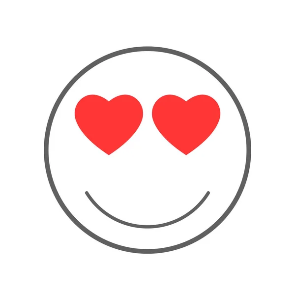 Heart Eyes Big Laugh Icon Illustration — Stock Photo, Image