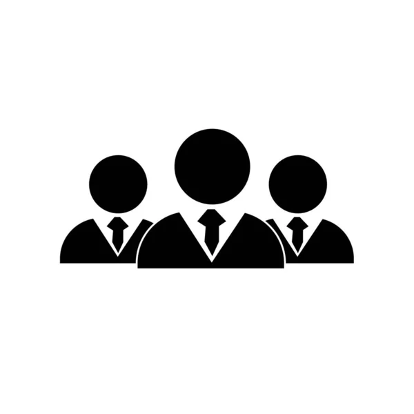 Silhouetten Von Geschäftsleuten Ikonen Der Teamarbeit Und Meetings — Stockfoto