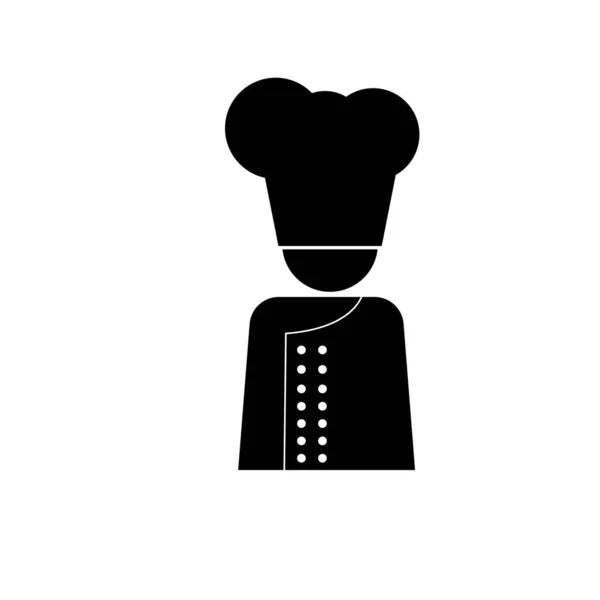 Chef Icona Illustrazione Sullo Sfondo Bianco — Foto Stock