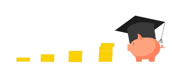 Stipendiaten Symbol Solidem Flachen Design Symbol Isoliert Auf Weißem Hintergrund — Stockfoto