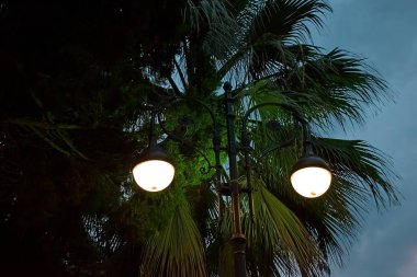 Güzel vintage gece ışıkları.