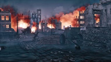 2. Dünya Savaşı'ndan sonra harabehalinde yanan şehir yıkıldı