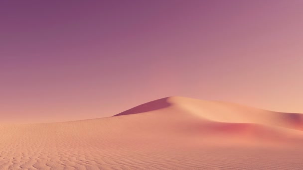 Fantástico Paisaje Desértico Con Enormes Dunas Arena Cubiertas Nubes Polvo — Vídeos de Stock