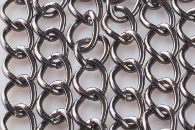 Soyut Gümüş Metal Zincir Arkaplan veya Doku