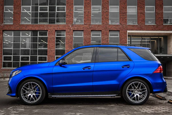 Blue Mate Mercedes Benz Class Amg — Stock Photo, Image