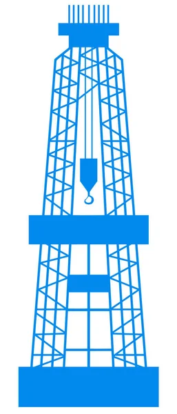 Strój Wiertniczy Blue Gas — Wektor stockowy