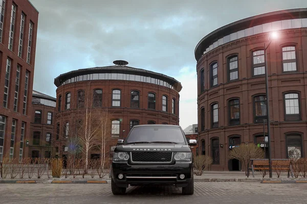 Black Range Rover Moscou — Fotografia de Stock