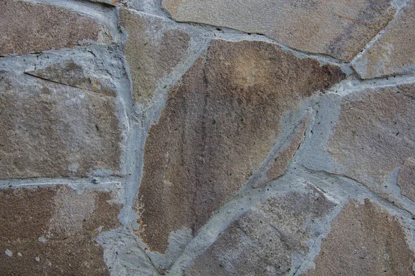 Tegelvägg Cement Ser Som Bakgrund — Stockfoto