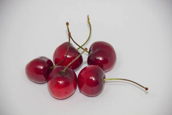 Cereza Dulce Sobre Fondo Blanco — Foto de Stock