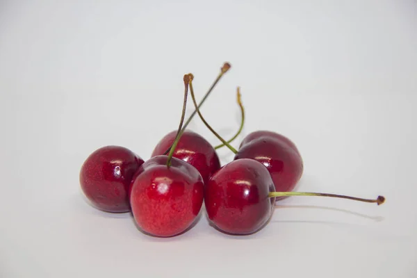 Cereza Dulce Sobre Fondo Blanco — Foto de Stock