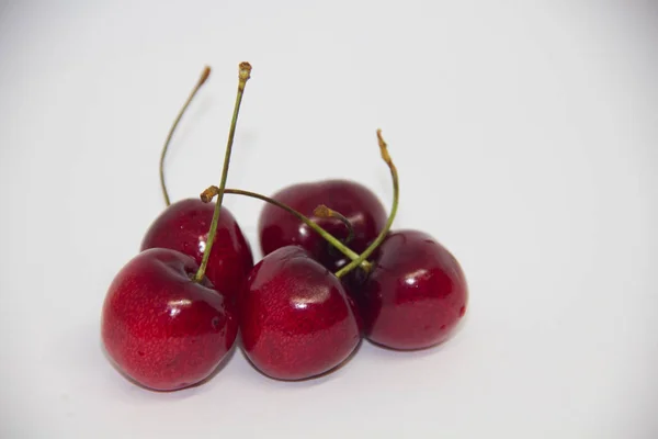 Cereza Dulce Sobre Fondo Blanco — Foto de Stock