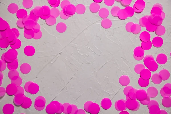 pink circles on a white background. Looks like a background